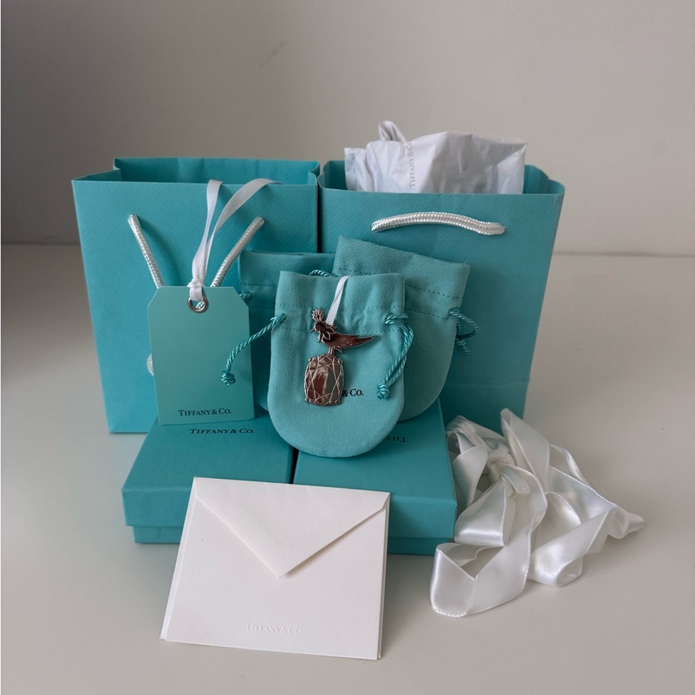 Tiffany & Co. Assorted Boxes and Bags with Bird Charm